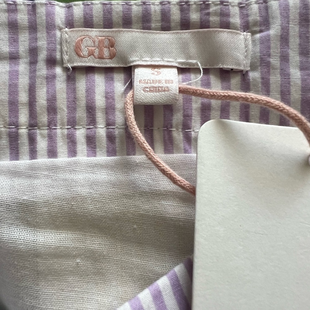 Gianni Bini Blue and White Striped Skirt - Picture 8 of 9